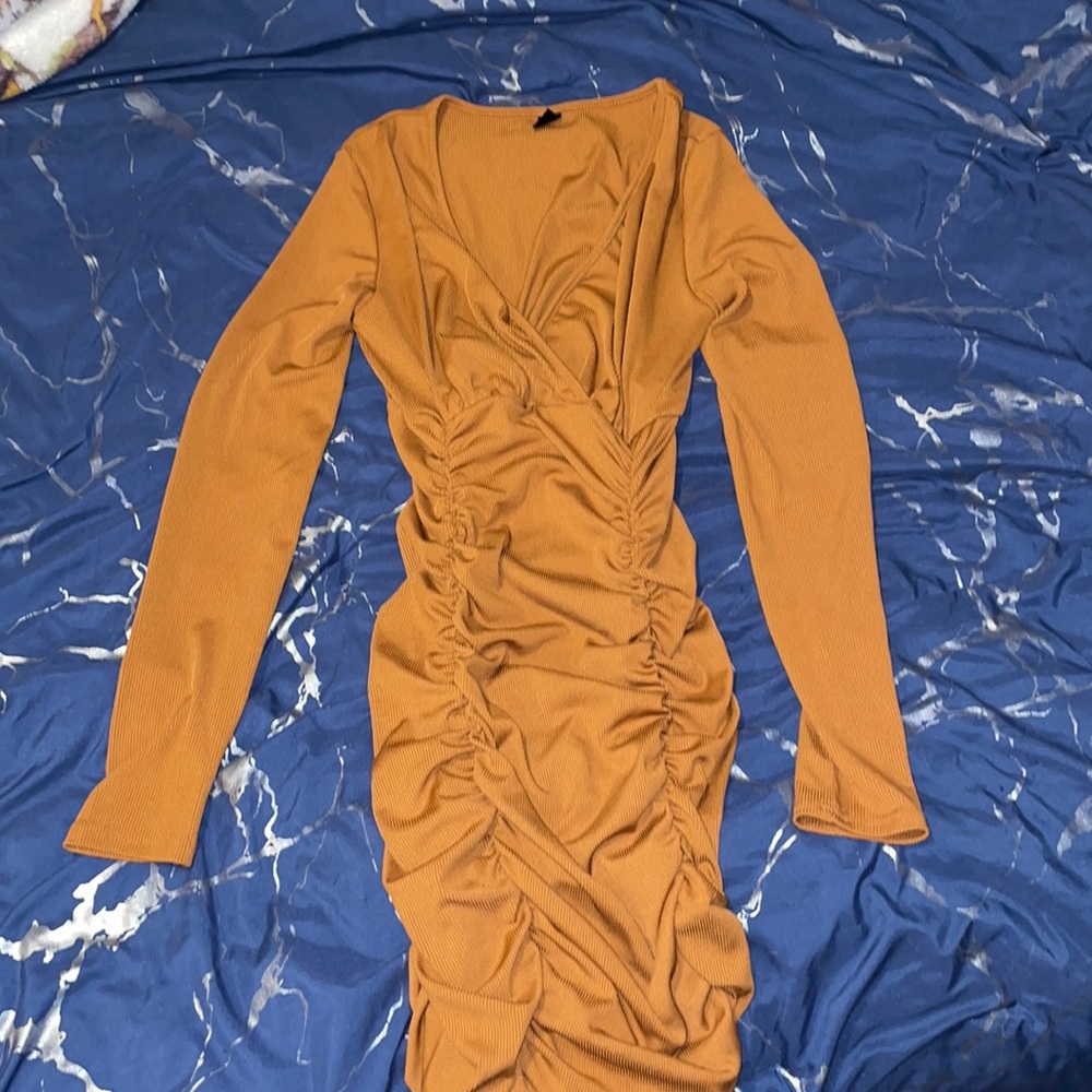 Milk brown dress